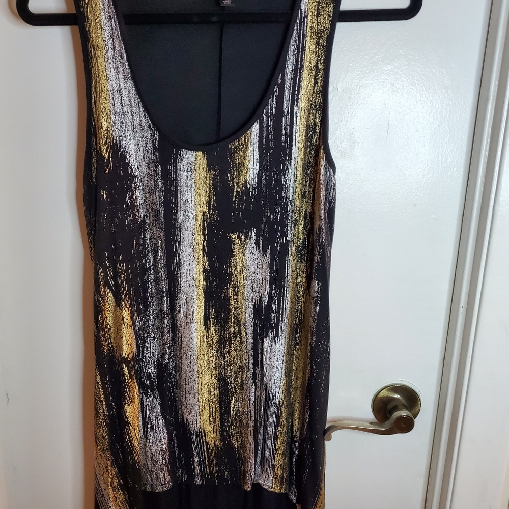 Mossimo Gold, Silver, and Black tank top